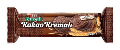 Eti Burçak Kakao Kremalı Bisküvi 82 gr