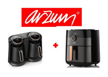 Arzum Airtasy-Okka 2'li Elektronik Çeyiz Seti Siyah