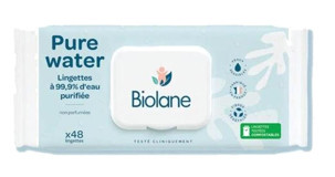 Biolane Pure Water Wipes 48 Yaprak Islak Mendil