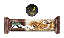 Eti Burçak Sütlü Kremalı Yulaflı Bisküvi 12x100 gr