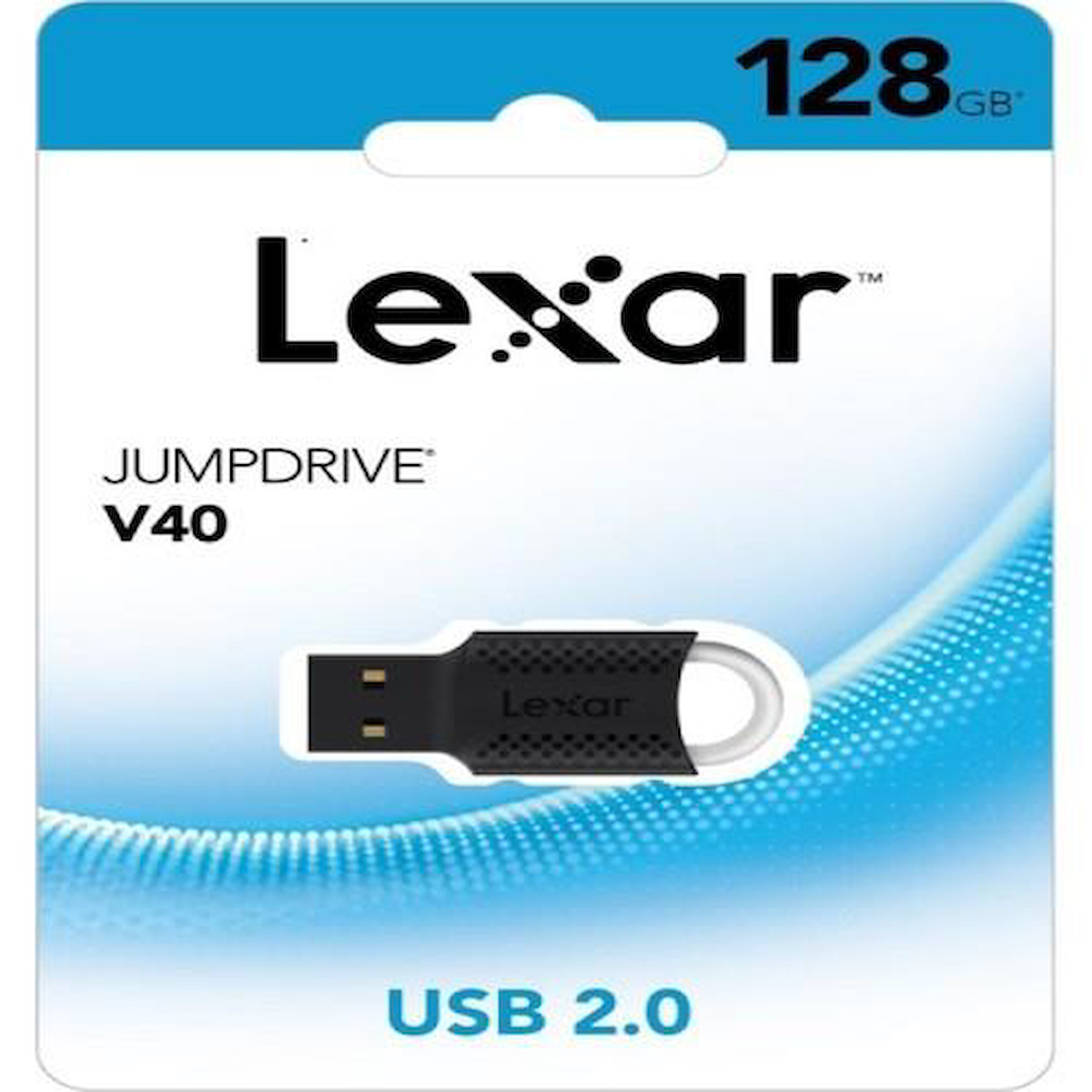 Lexar Jumpdrive V40 USB 3.0 Type-A 128 GB Flash Bellek Siyah