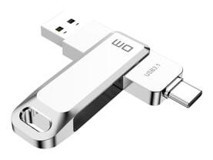 Dm PD168 Çift Taraflı USB 3.1 Type-C 64 GB Flash Bellek Gri