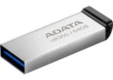 Adata UR350 Mini USB 3.2 Gen 1 64 GB Flash Bellek Gri