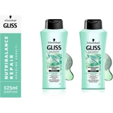 Gliss Nutribalance Repair Dökülme Karşıtı Şampuan 2x500 ml