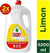 Fairy Limon Kokulu El Bulaşık Deterjanı 2x2.6 lt