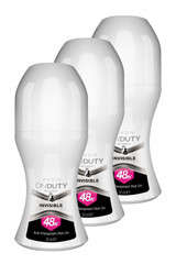 Avon OnDuty Invisible Roll-On Kadın Deodorant 3x50 ml