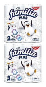 Familia Plus 3 Katlı 2x32'li Rulo Tuvalet Kağıdı