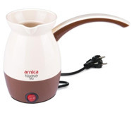 Arnica Köpüklü Eko 800 W 4 Fincan Kapasiteli Plastik Elektrikli Cezve Bej