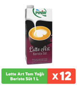 Pınar Barista İnek Sütü Laktozlu 12'li 1 lt