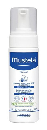 Mustela Göz Yakmayan Hipoalerjenik Yenidoğan Tüm Ciltler İçin Hindistan Cevizli Bebek Şampuanı 150 ml