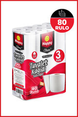 Happy Clean 3 Katlı 2x40'lı Rulo Tuvalet Kağıdı