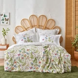 Karaca Home Nadia Pamuk Dört Mevsim 200 x 220 cm Desenli Çift Kişilik Nevresim Takımı Yeşil