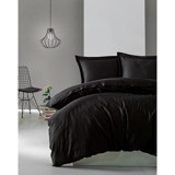 Cotton Box Elegant Pamuk Dört Mevsim 200 x 220 cm Çift Kişilik Nevresim Takımı Siyah