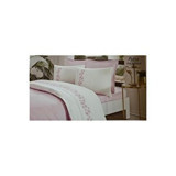 Özdilek Boutique Petra Pamuk Dört Mevsim 200 x 220 cm Desenli Çift Kişilik Nevresim Takımı Pembe