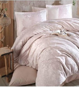 Clasy Ramina V1 Pamuk Dört Mevsim 200 x 220 cm Desenli Çift Kişilik Nevresim Takımı Bej