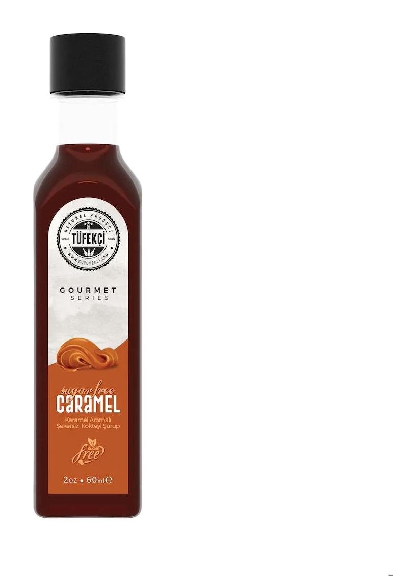 By Tüfekçi Şekersiz Karamel Aromalı Kahve Şurubu 60 ml