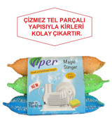 Viper Sihirli 3'lü Bulaşık Süngeri