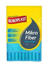 Koroplast 2'li Mikrofiber Temizlik Bezi Mavi