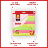 Happy Clean 2x8'li Mikrofiber Temizlik Bezi
