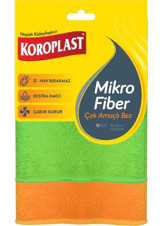 Koroplast 2'li Mikrofiber Temizlik Bezi