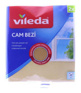 Vileda Cam Sarı 2'li Mikrofiber Temizlik Bezi