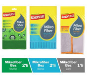 Koroplast 3'lü Mikrofiber Temizlik Bezi