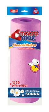 Macromax Clean&Rulo Tekli Mikrofiber Temizlik Bezi