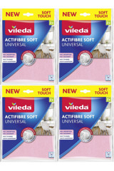 Vileda Actifibre Soft Universal 2x4'lü Mikrofiber Temizlik Bezi