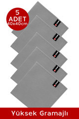 Silver Home Extra Kalın Baklava Desen 5'li Mikrofiber Temizlik Bezi