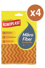 Koroplast 4'lü Mikrofiber Temizlik Bezi