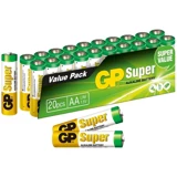 GP Super LR6 Alkalin AA / Kalem Pil 20'li