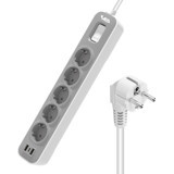 Vea VE-NOVA105U 5'li 1.5 metre 2'li USB Kablolu Anahtarlı Akım Korumalı Priz