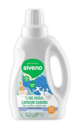 Siveno Doğal Tüm Renkler İçin Konsantre 25 Yıkama Sıvı Deterjan 750 ml
