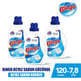 Bingo Beyazlar ve Renkliler İçin 120 Yıkama Sıvı Deterjan 3x2.6 lt