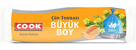 Cook Büyük Boy 65x80 cm 7 Adet Çöp Poşeti
