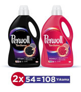 Perwoll Yenileme Hassas Bakım Renkliler ve Siyahlar İçin 108 Yıkama Sıvı Deterjan 2x2.97 lt