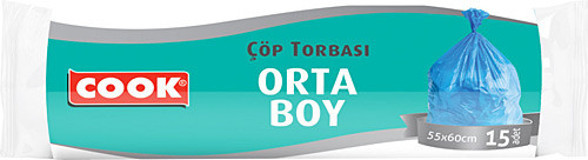 Cook Orta Boy 55x60 cm 15 Adet Çöp Poşeti
