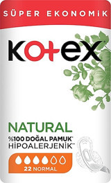 Kotex Natural Ultra Organik İnce 22'li Hijyenik Ped 1 Adet