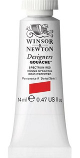 Winsor & Newton Designers S.1 Tüp Kırmızı 14 ml Guaj Boya Seti