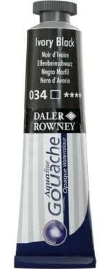 Daler Rowney 34 Tüp Siyah 15 ml Guaj Boya Seti