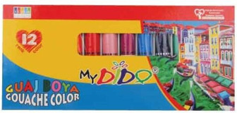 Südor Mydido My54 Tüp Çok Renkli 12x108 ml Guaj Boya Seti