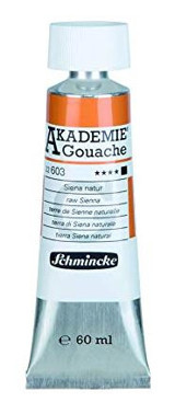 Schmincke Akademie 603 Tüp Turuncu 60 ml Guaj Boya Seti