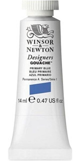 Winsor & Newton Designers 523 S.1 Tüp Mavi 14 ml Guaj Boya Seti