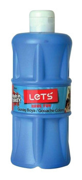 Lets L-5106 Tüp Mavi 500 ml Guaj Boya Seti
