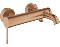 Grohe 33624Dl1 Krom Çift Delikli Aç Kapa Yarı Ankastre Kare Banyo Bataryası Bakır