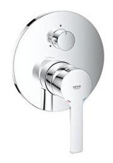 Grohe Lineare Krom Çift Delikli Çevirmeli Ankastre Banyo Bataryası Gümüş