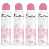 Emotion Love Sprey Kadın Deodorant 4x150 ml