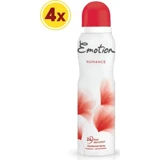 Emotion Romance Sprey Kadın Deodorant 4x150 ml