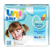Uni Baby Simple Clean 52 Yaprak 4'lü Paket Islak Mendil