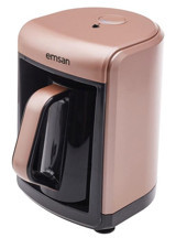 Emsan Bella Gusto 1 Hazneli 4 Fincan 535 W Golden Pink Türk Kahvesi Makinesi
